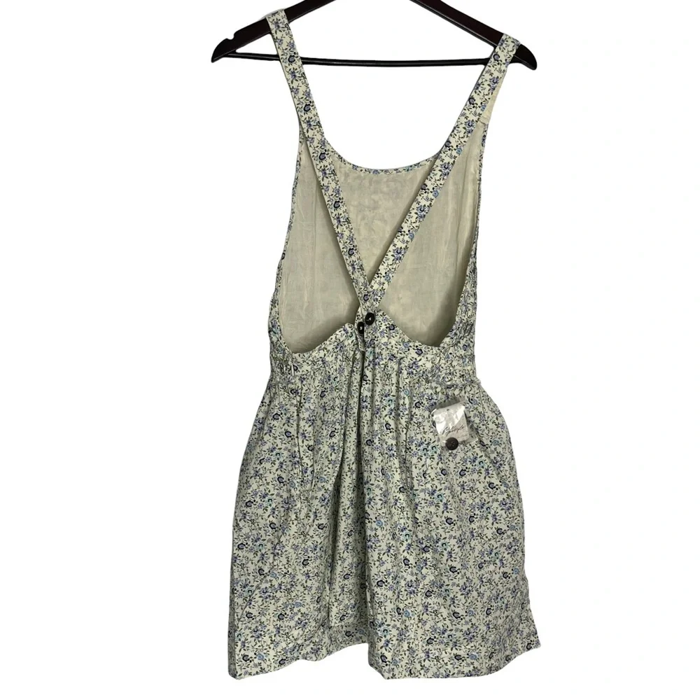 NWT Free People Boho Floral Crossback Button Mini Dress Size Medium - Picture 7 of 16